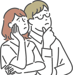 悩む夫婦のイメージ 悩む夫婦のイメージ