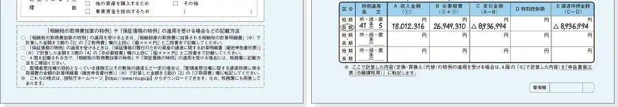 譲渡所得の内訳書 譲渡所得の内訳書