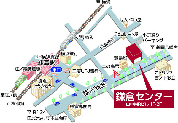 三井のリハウス 鎌倉センターの店舗地図 三井のリハウス 鎌倉センターの店舗地図