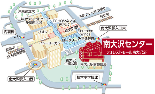三井のリハウス 南大沢センターの店舗地図