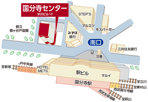 三井のリハウス 国分寺センターの店舗地図