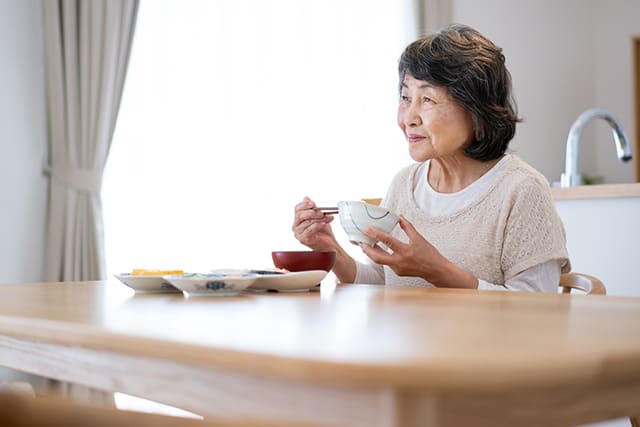 一人暮らしのシニア