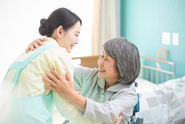 介護士とシニア