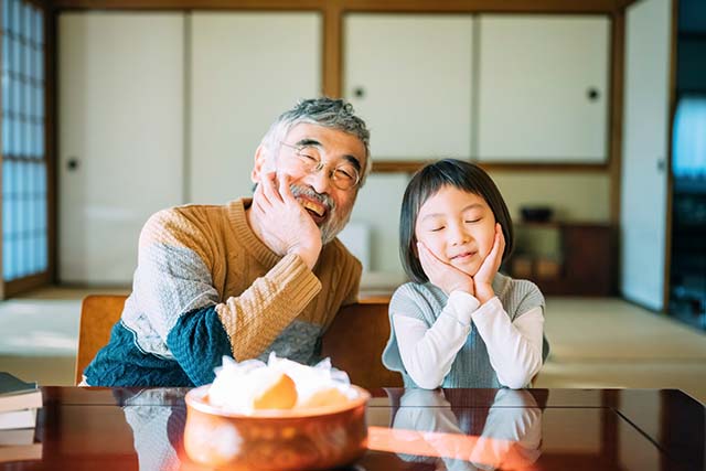 おじいちゃんと孫