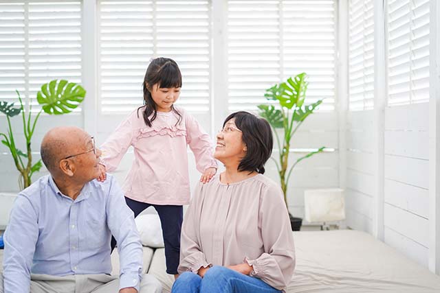 孫と祖父母