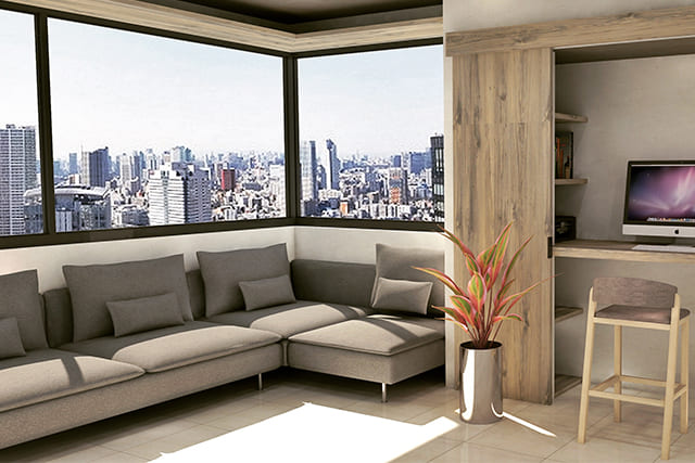 マンションからの景色