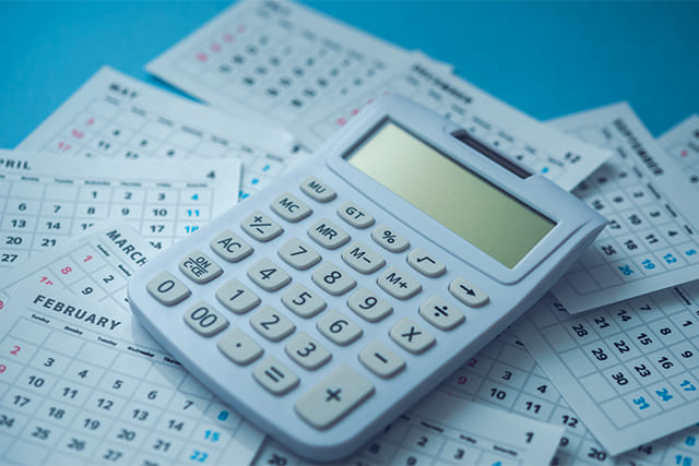 カレンダーと電卓