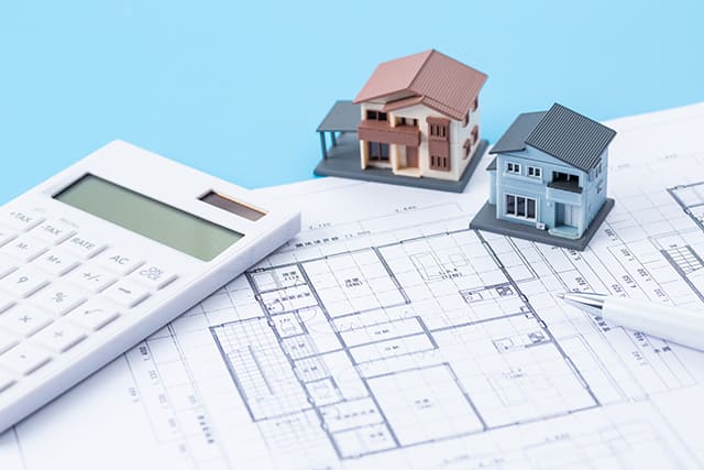 家と電卓と間取り図