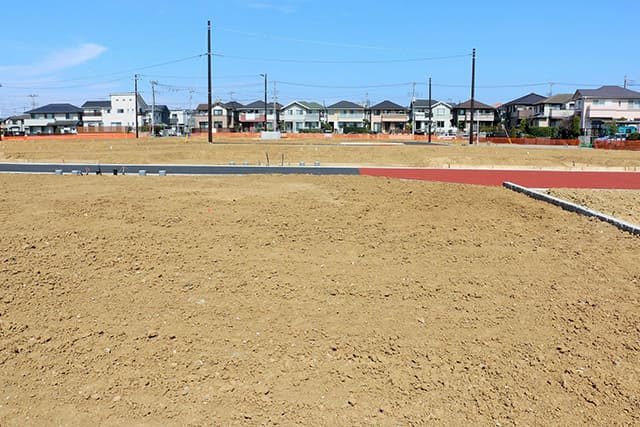 整地された土地