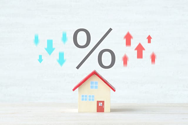住宅ローンの金利が下がる様子