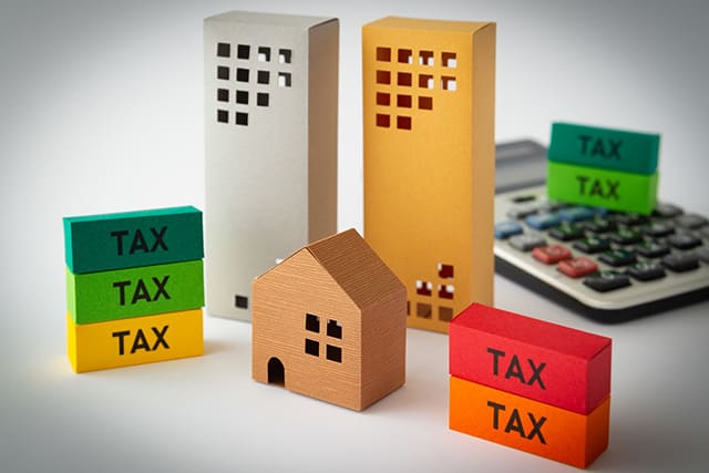 不動産の譲渡所得にかかわる税金のイメージ