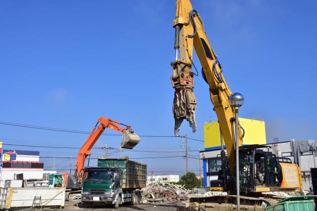 ボロ家の解体風景