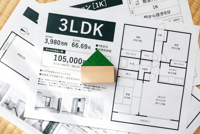 新築の不動産物件の間取図