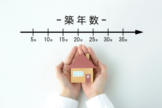 住宅の模型と築年数