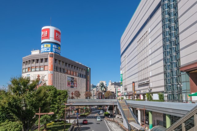 大通りと繁華街
