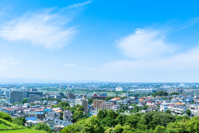 丘から見た住宅街