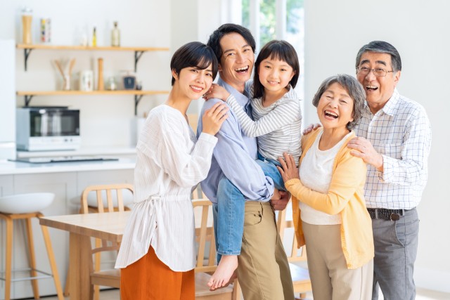 居住人数が多いファミリー世帯