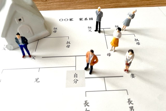 二次相続にかかわる家系図