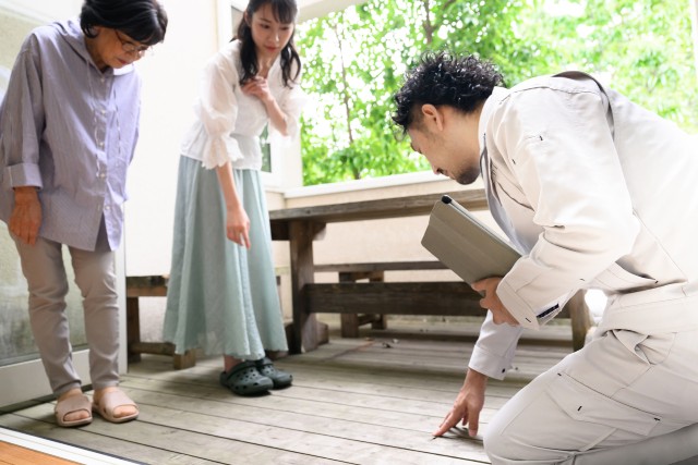 テラスのメンテナンス