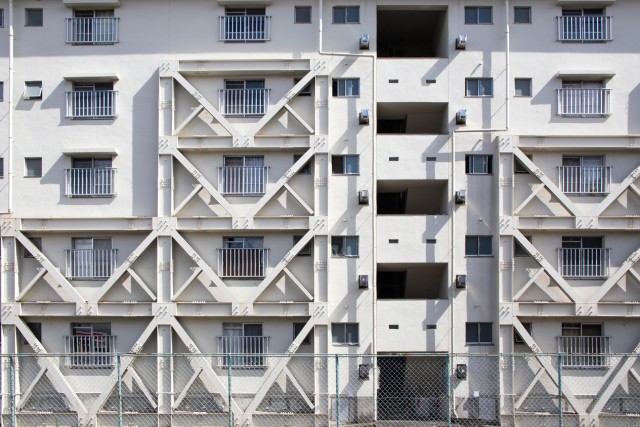 耐震補強が施された建物
