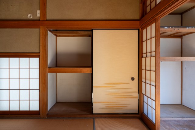 荷物をきれいに整理した実家