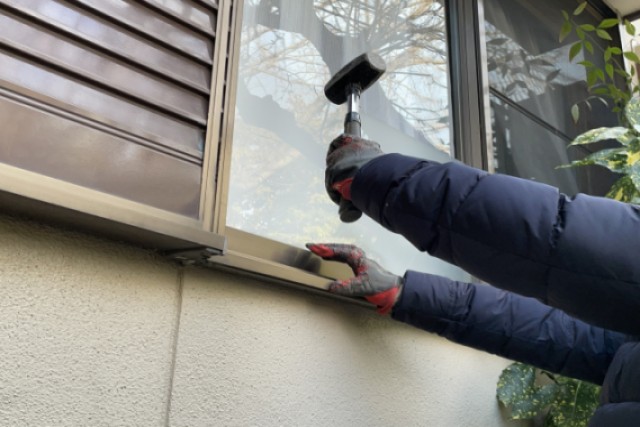 空き巣被害に遭った実家の様子