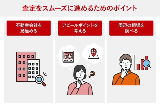 査定をスムーズに進めるためのポイント