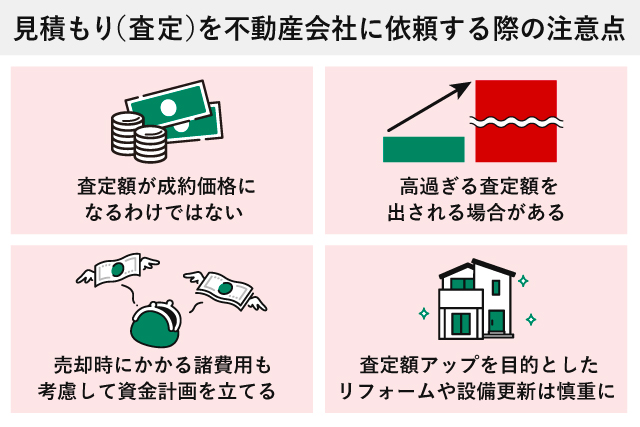 見積もりを不動産会社に依頼する際の注意点