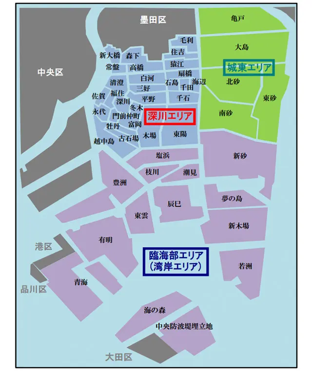 江東区エリアマップ