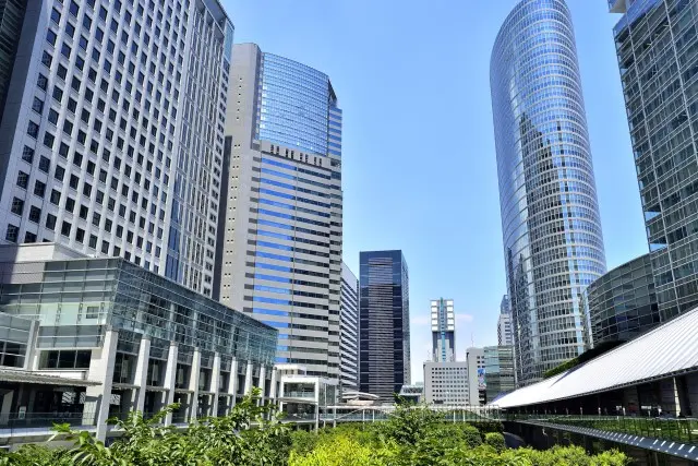 品川駅周辺の高層ビル