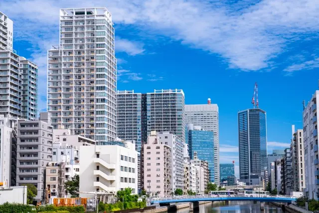 東京湾岸エリアの風景